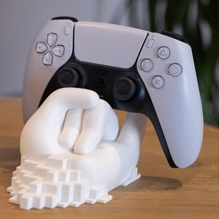 ps5, consola, mano, 3d