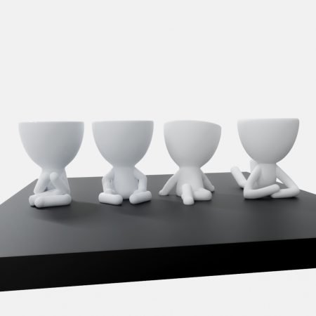 maceta, macetero, robert, planta, 3d